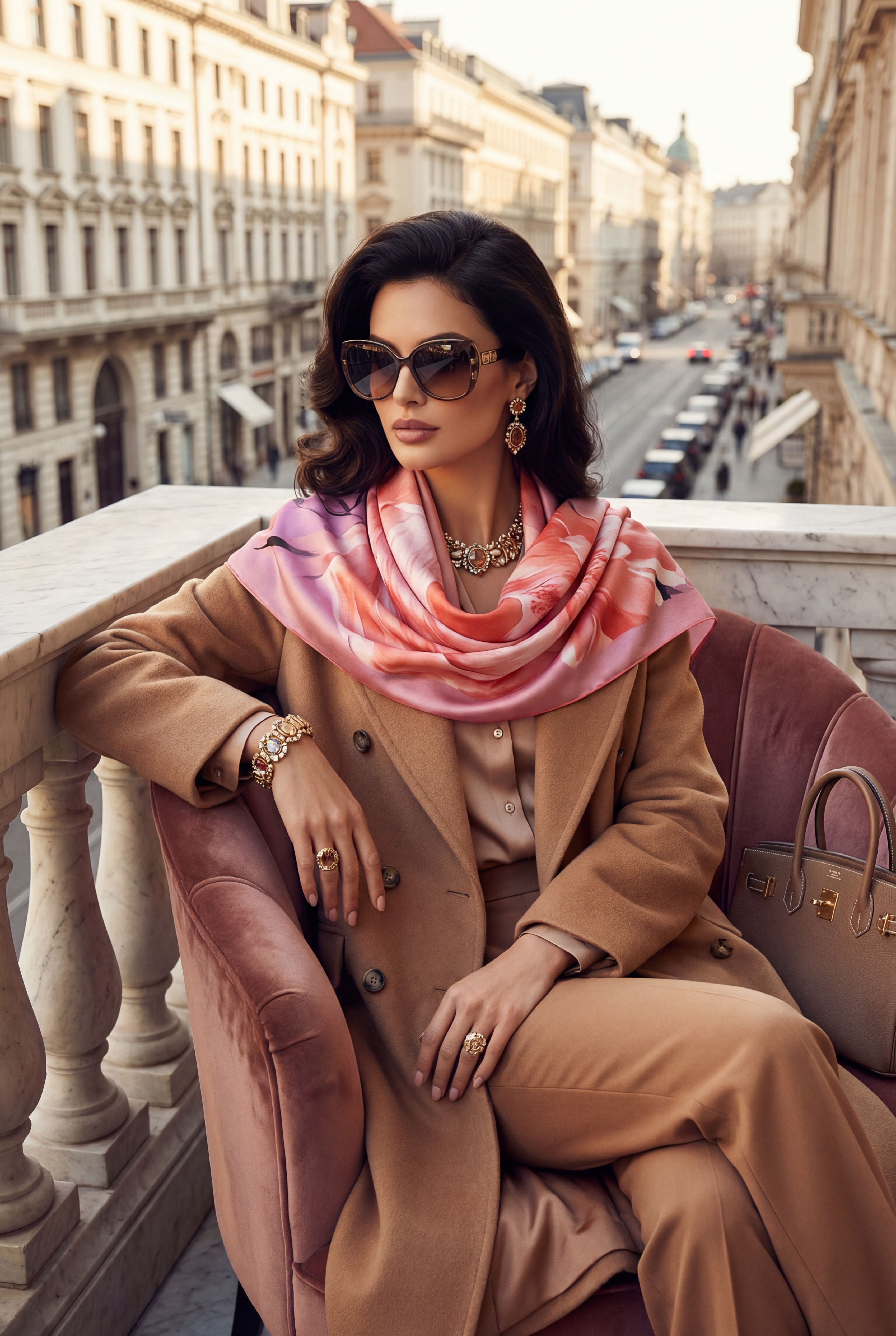 Petrichor Fine Art Limited Edition Pink Susara luxury silk shawl with embossed protea design in 85gsm Mulberry Silk Satin.